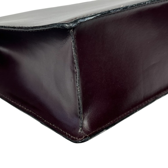 VTG ROYCE New York Burgundy Top Leather Laptop Briefcase Shoulder Bag - Picture 11 of 16